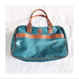 Polo Ralph Lauren VTG Green and Brown Duffel Bag